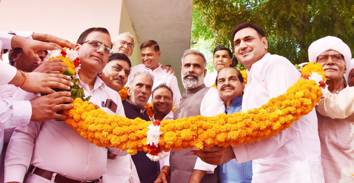 केंद्र व प्रदेश सरकार द्वारा करवाया जा रहा देश व प्रदेश का चहुंमुखी विकास - कृष्णपाल गुर्जर