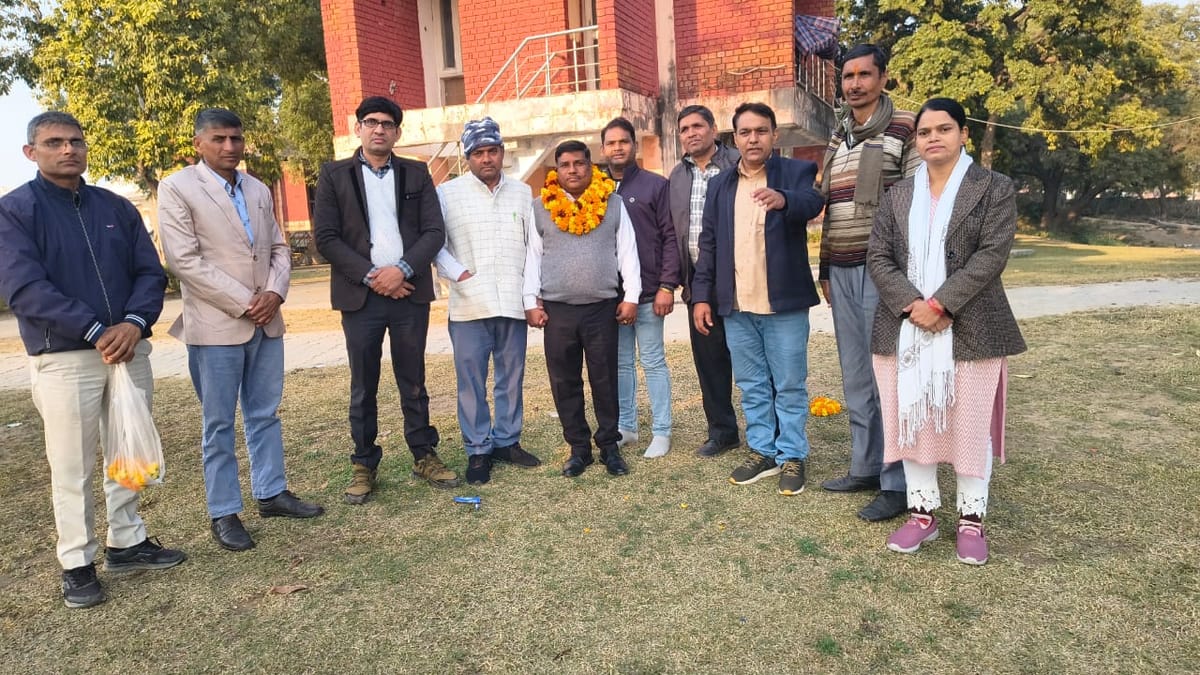 राजकीय अध्यापक संघ -70 होडल खण्ड के प्रधान बने अनिल कुमार