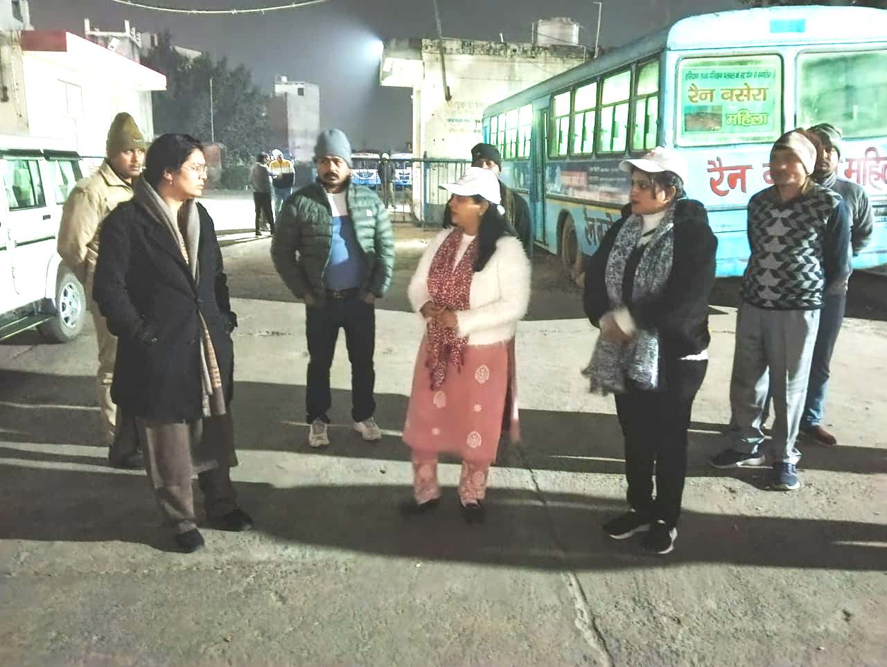 पलवल एसडीएम ज्योति ने रैन बसेरों का किया निरीक्षण - जरूरतमंदों को वितरित किए कंबल व भोजन