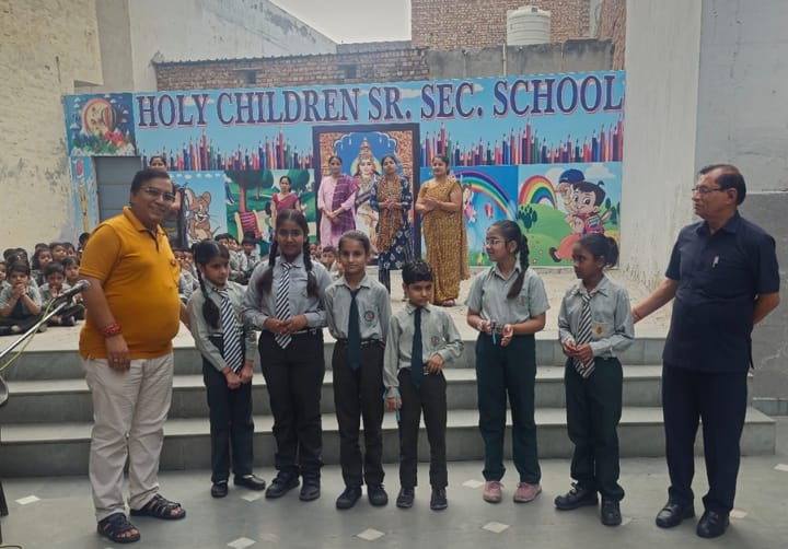 पलवल डोनर्स क्लब ज्योतिपुंज ने स्कूली बच्चों को जल संरक्षण के प्रति किया जागरूक