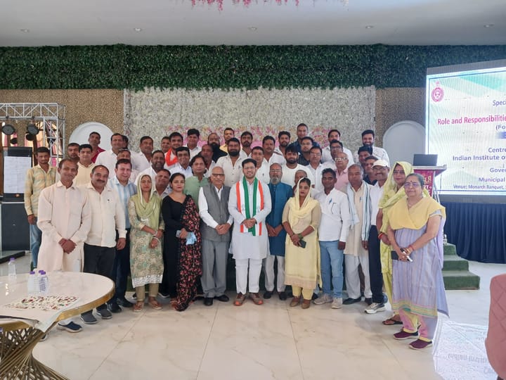 चेयरमैन नगर परिषद पलवल डाॅ० यशपाल ने किया निर्वाचित जनप्रतिनिधियों के प्रशिक्षण कार्यक्रम का उद्घाटन