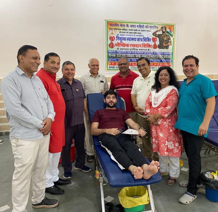 पलवल डोनर्स क्लब ज्योतिपुंज द्वारा गौशाला में रक्तदान शिविर का हुआ आयोजन
