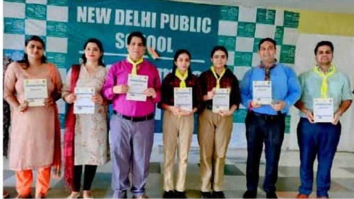 न्यू डीपीएस स्कूल पलवल में खुली स्काउट्स एंड गाइड्स की शाखा