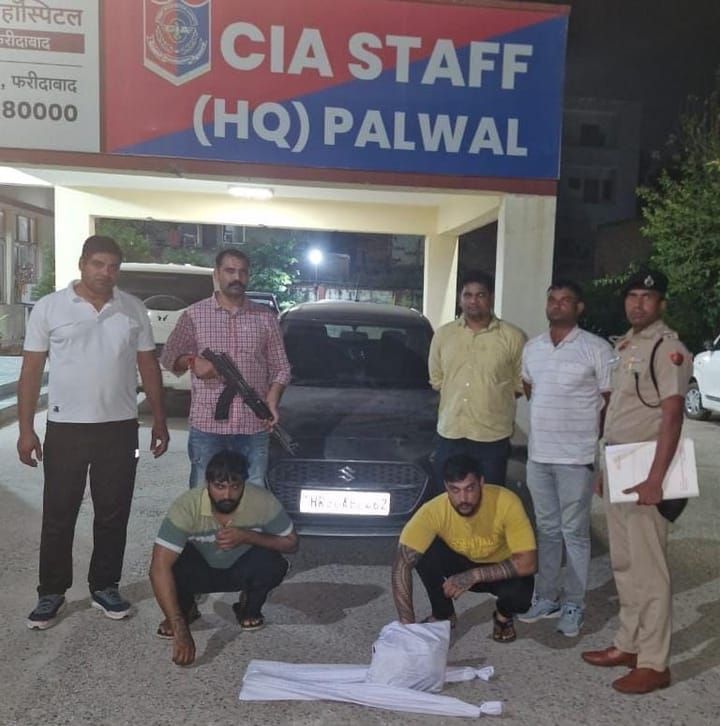हथौड़े से जानलेवा हमले मामले  में सीआईए पलवल पुलिस ने 2 आरोपियों को किया गिरफ्तार