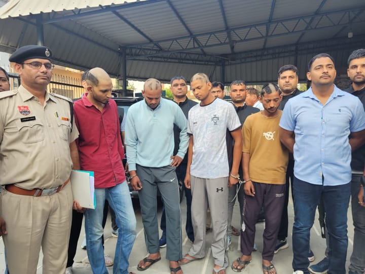 धौलागढ़ में हुई ब्लाइंड लूट वारदात में चार डकैतों को पलवल पुलिस ने 24 घंटे में किया काबू