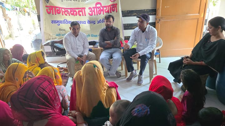 पलवल के गांव फुलवाड़ी में लगाया गया बेटी बचाओ बेटी पढ़ाओ जन जागरुकता अभियान