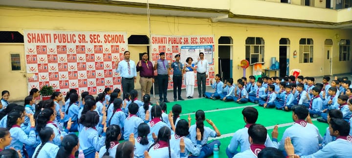 शांति पब्लिक स्कूल में भारत स्काउट्स एंड गाइड्स का दो दिवसीय प्रशिक्षण प्रारंभ