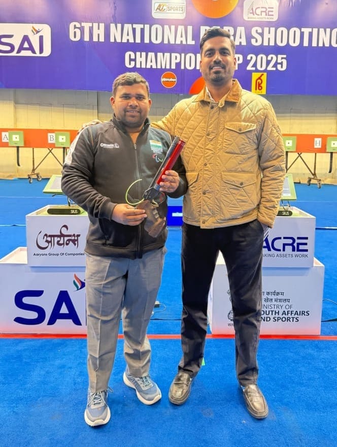 पलवल निवासी योगेश कौशिक नेशनल पैरा शूटिंग चैंपियनशिप में हुआ क्वालीफाई