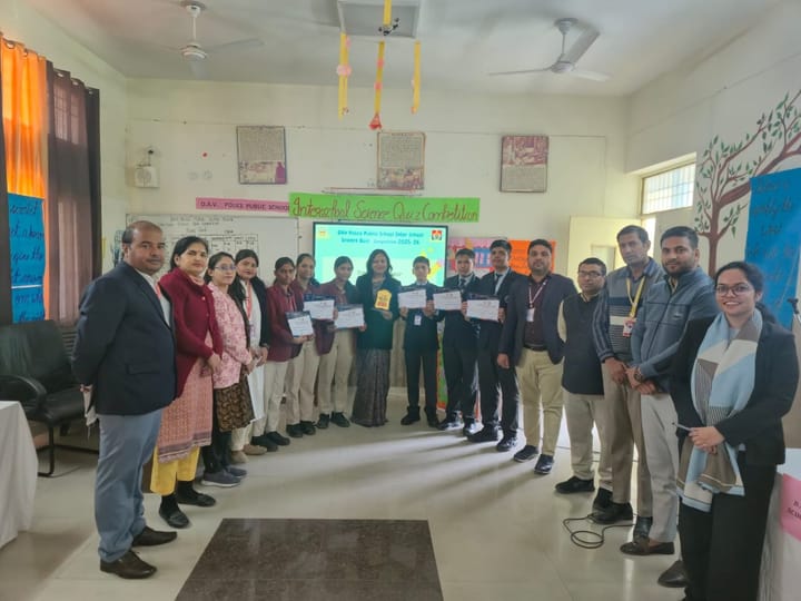 डीएवी पुलिस पब्लिक स्कूल पलवल में अंतर-विद्यालय विज्ञान प्रश्नोत्तरी प्रतियोगिता का हुआ आयोजन