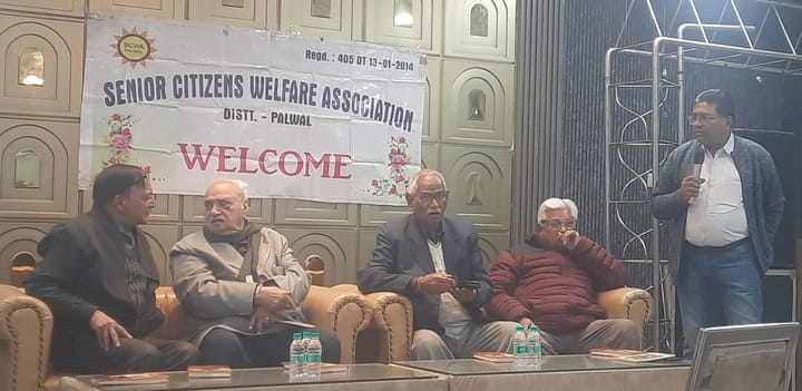 सीनियर सिटीजन वैल्फेयर एसोसिएशन पलवल की एक बैठक का हुआ आयोजन