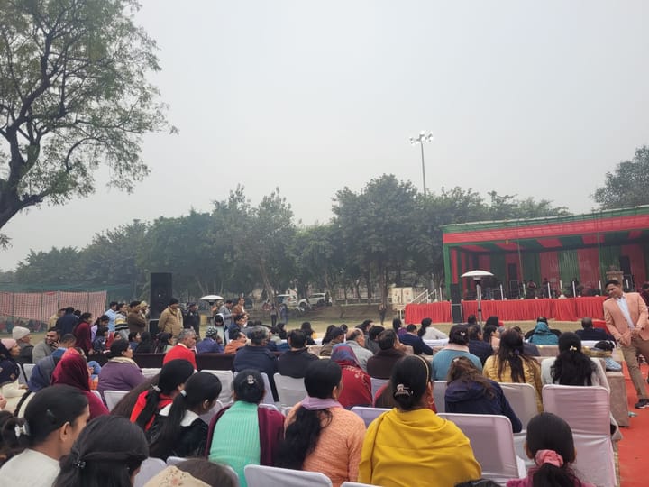 नववर्ष पर पुलिस लाइन पलवल में किया "बड़ा खाना" का भव्य आयोजन