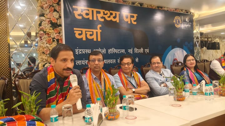 अपोलो अस्पताल और लायंस क्लब पलवल ने स्वास्थ्य चर्चा विषय पर लगाया सेमिनार